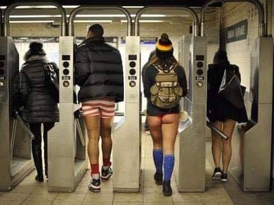 nyc no pants subway ride