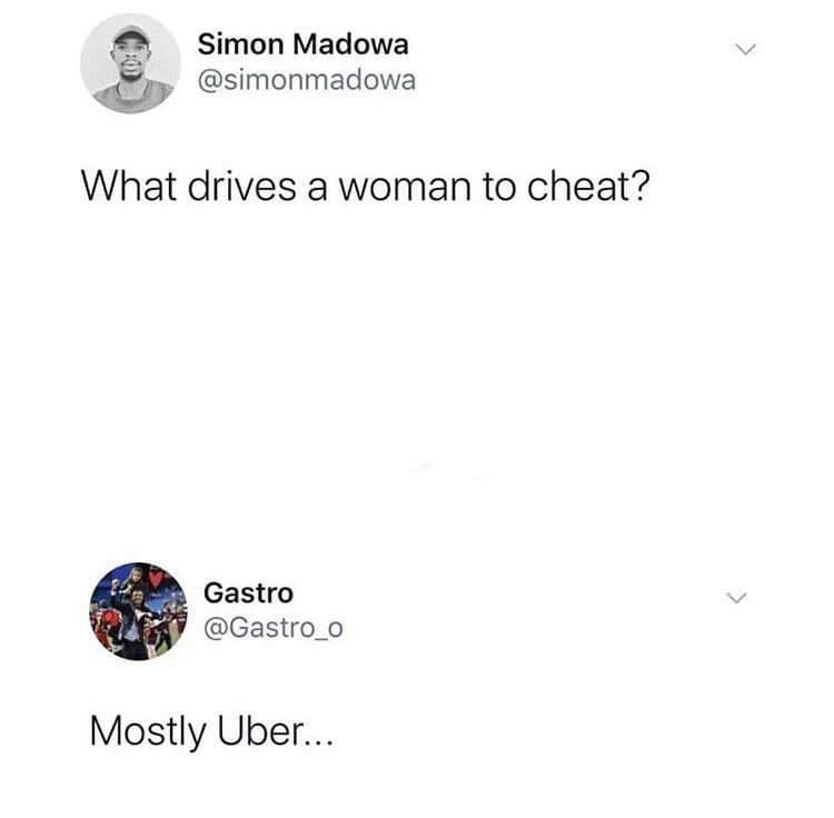 diagram - Simon Madowa What drives a woman to cheat? Gastro Mostly Uber...