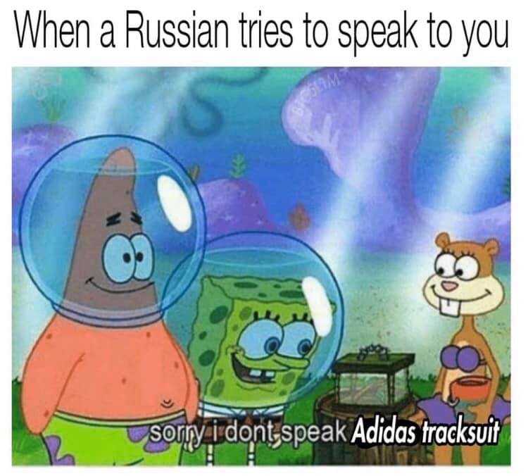 you don t speak italian - When a Russian tries to speak to you sorry i dont speak Adidas tracksuit