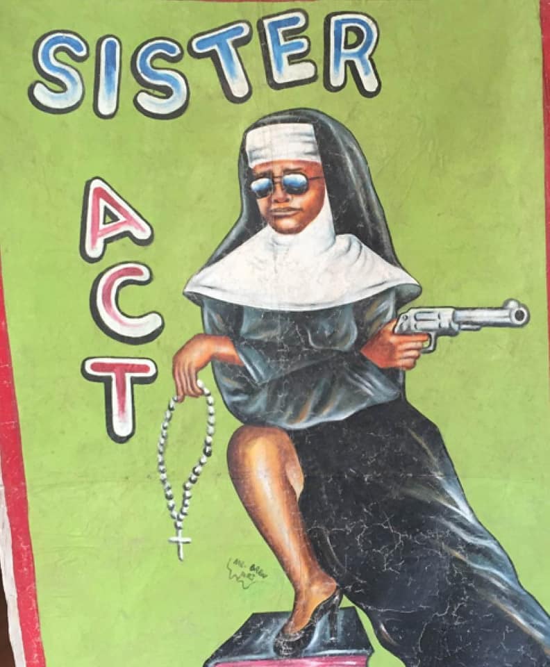 african hand painted movie poster - Sister