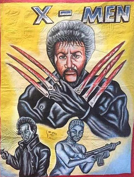 african painted movie posters - X Men