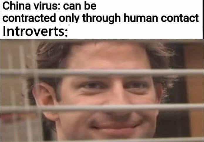 eye - China virus can be contracted only through human contact Introverts