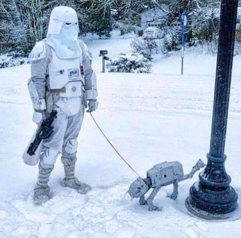 funny star wars snow