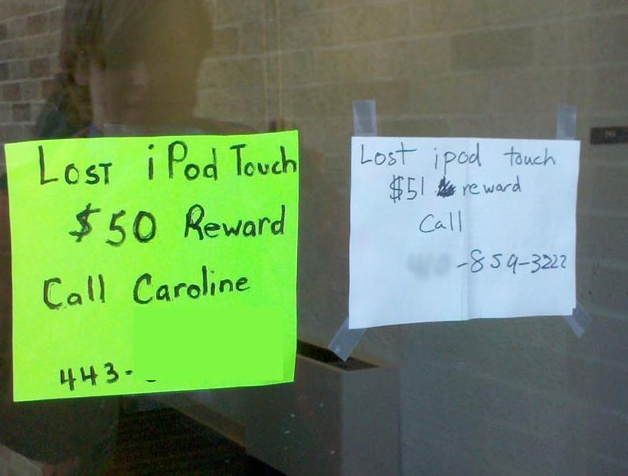 lost ipod touch - Lost iPod Touch $50 Reward Call Caroline Lost ipod touch $51 reward Call 8593222 443.