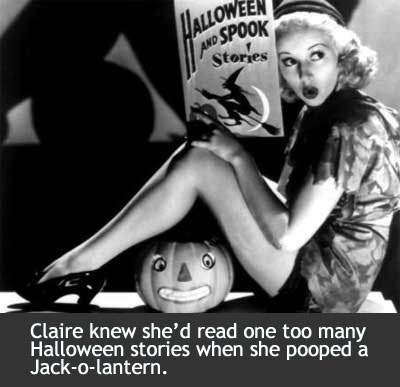 poster betty gable - Ialloween And Spook l' stories Claire knew she'd read one too many Halloween stories when she pooped a Jackolantern.