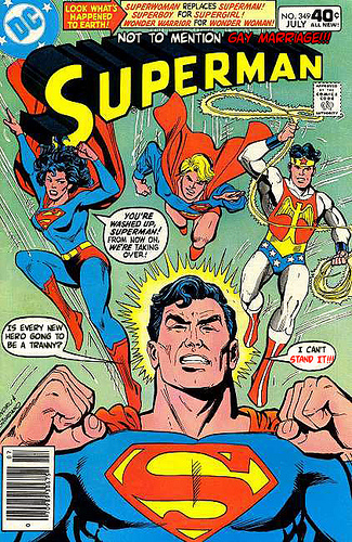 superman comic books - Look Whats Superworaw Replaces Superman Happened > Supersoy For Supergirly N Ova To Earth Lowder Marrior For Wawar Woman Nuly W Not To Mention Gay Marriageu . Erman You'Re Mashed Up, From Now On Were Taking Over! W As Every New Hero
