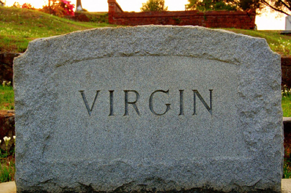 funny gravestone - tombstone funny - Virgin