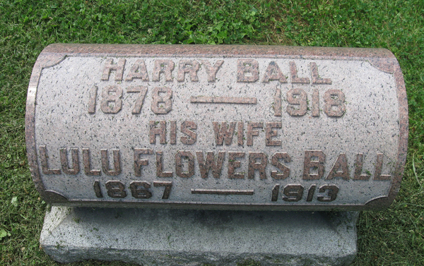 funny gravestone - headstone - Herr Dall 1878 _ 1318 Lulu Flowers Ball