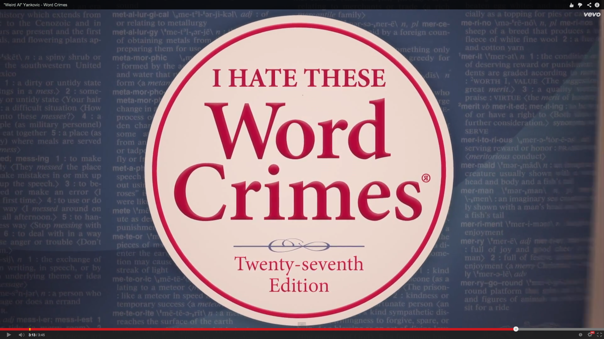 poster - I nchie I Hate These Word Crimes Twentyseventh Edition