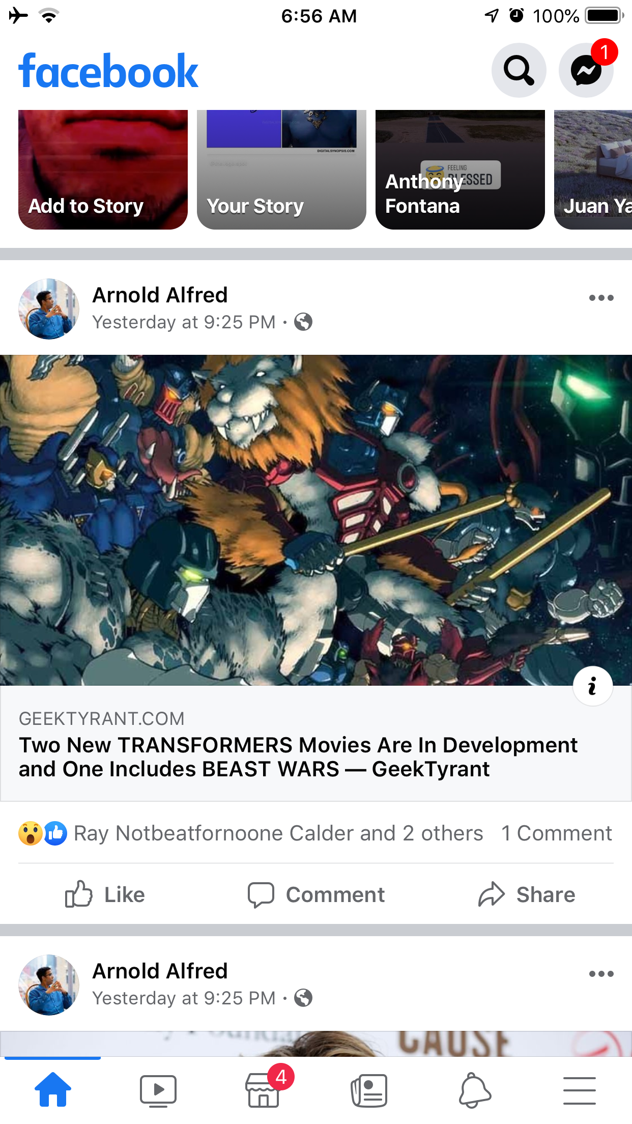 pc game - 1. 100% facebook Anthony Fontana Add to Story Your Story Juan Ya Arnold Alfred Yesterday at Geektyrant Com Two New Transformers Movies Are In Development and One Includes Beast Wars GeekTyrant Ray Notbeatfornoone Calder and 2 others 1 Comment Co