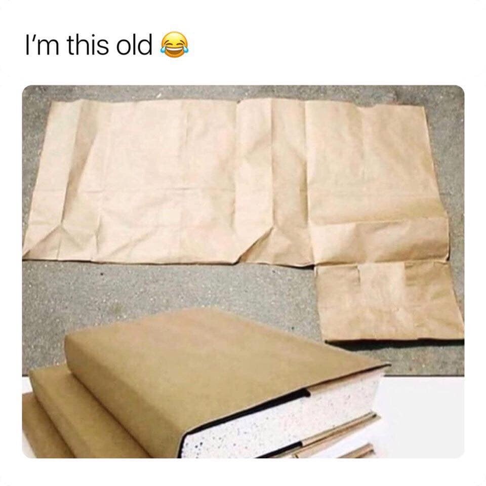 brown paper bag - I'm this old a