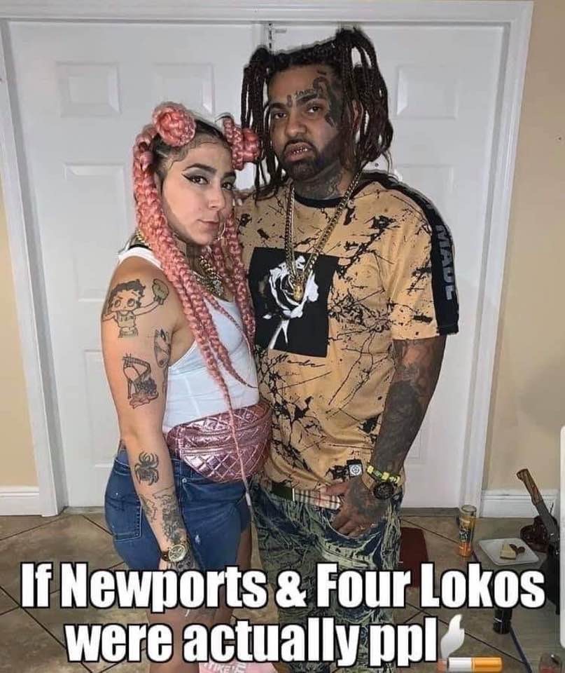 tattoo - If Newports & Four Lokos were actually ppl