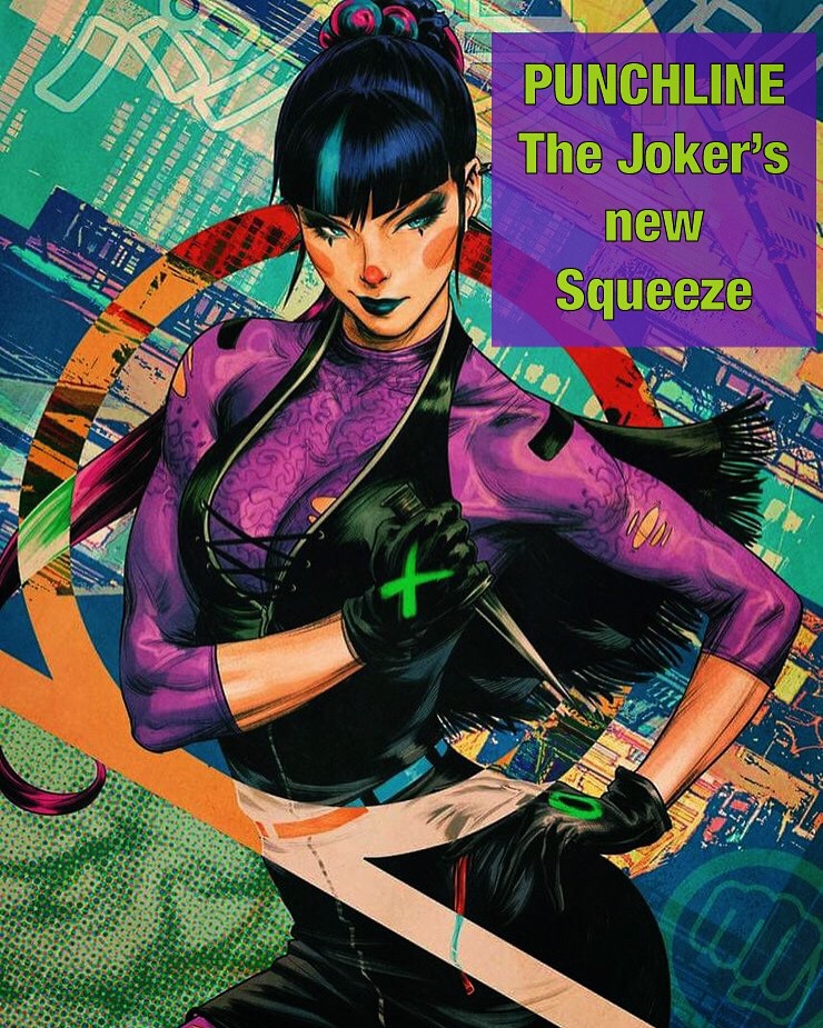 black hair - E. ald Jeugdster Sebb Irtell Punchline The Joker's new Squeeze Kon