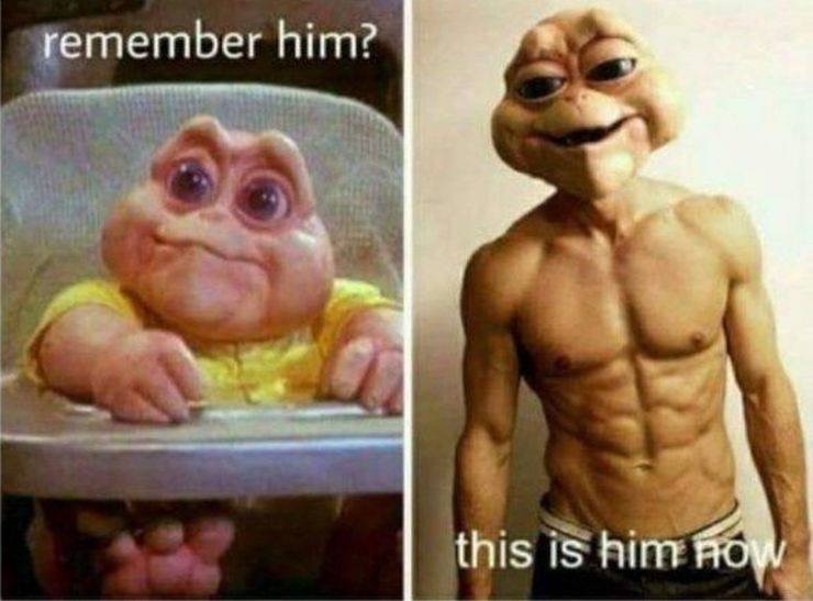 baby sinclair - remember him? this is him Aow