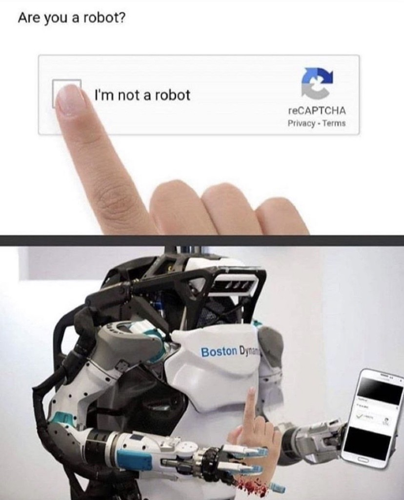 robot memes - Are you a robot? I'm not a robot reCAPTCHA Privacy Terms Boston Dyr