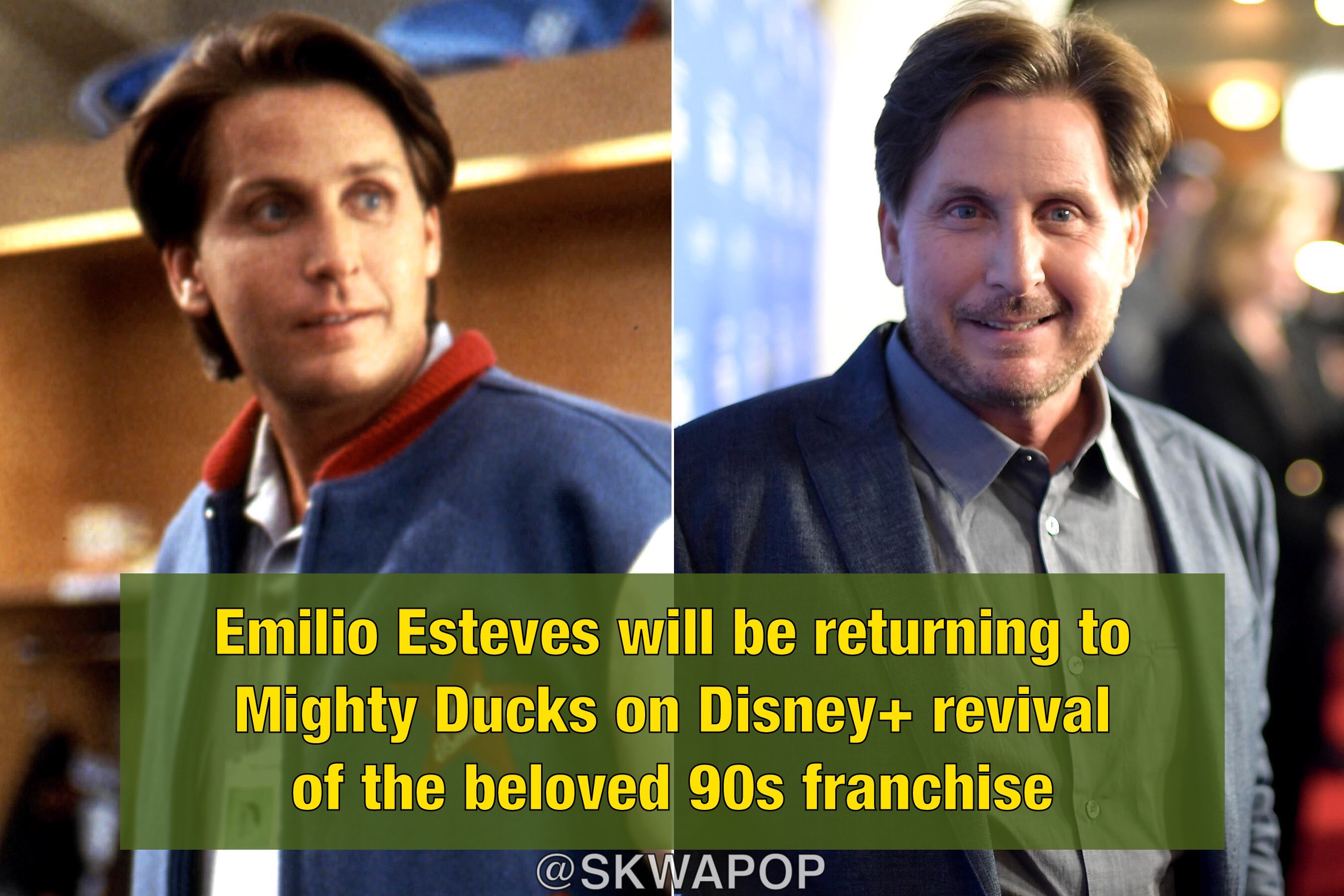 photo caption - Emilio Esteves will be returning to Mighty Ducks on Disney revival of the beloved 90s franchise