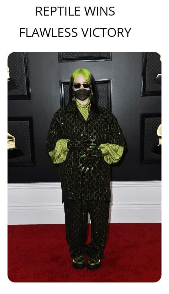 grammy outfits 2020 - Reptile Wins Flawless Victory