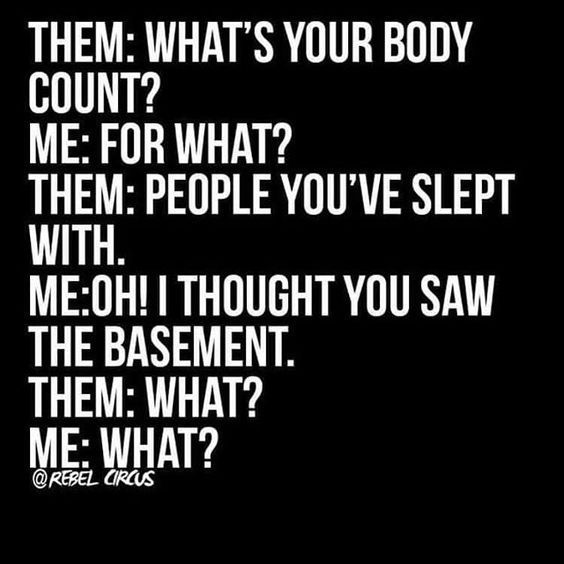 monochrome photography - Them What'S Your Body Count? Me For What? Them People You'Ve Slept With. MeOh! I Thought You Saw The Basement. Them What? Me What? Circus