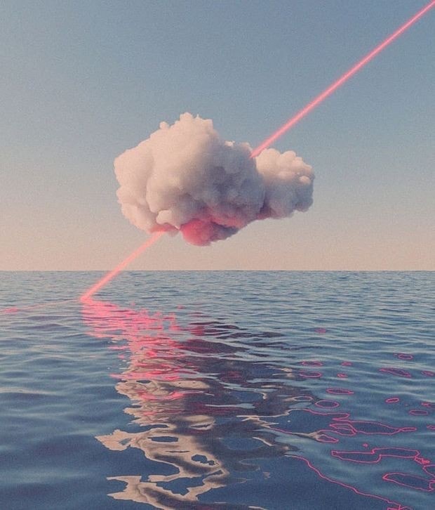 aesthetic vaporwave ocean