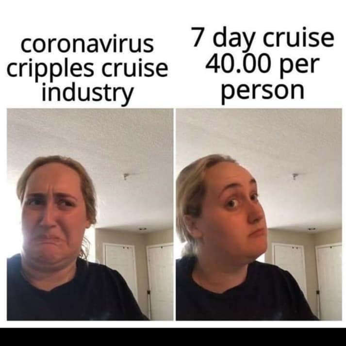 hairstyle - coronavirus Cripples cruise industry 7 day cruise 40.00 per person