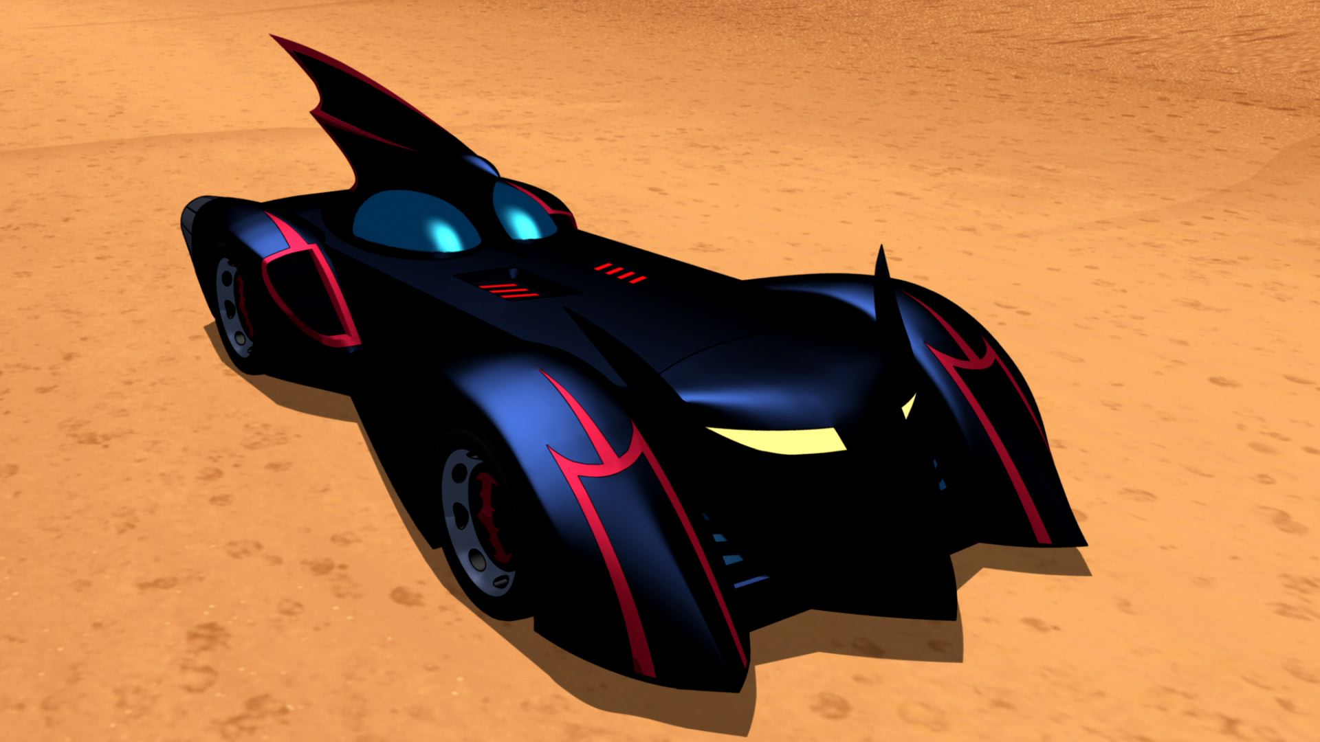 batman animated car