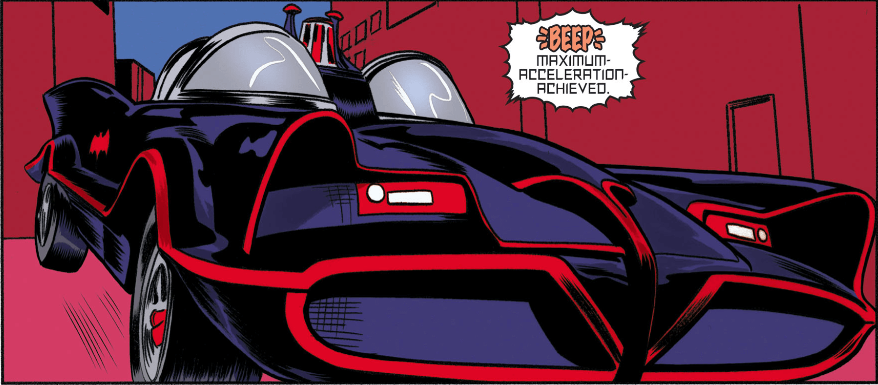 old batmobile in comics - Abeeps Maximum Acceleration Achieved