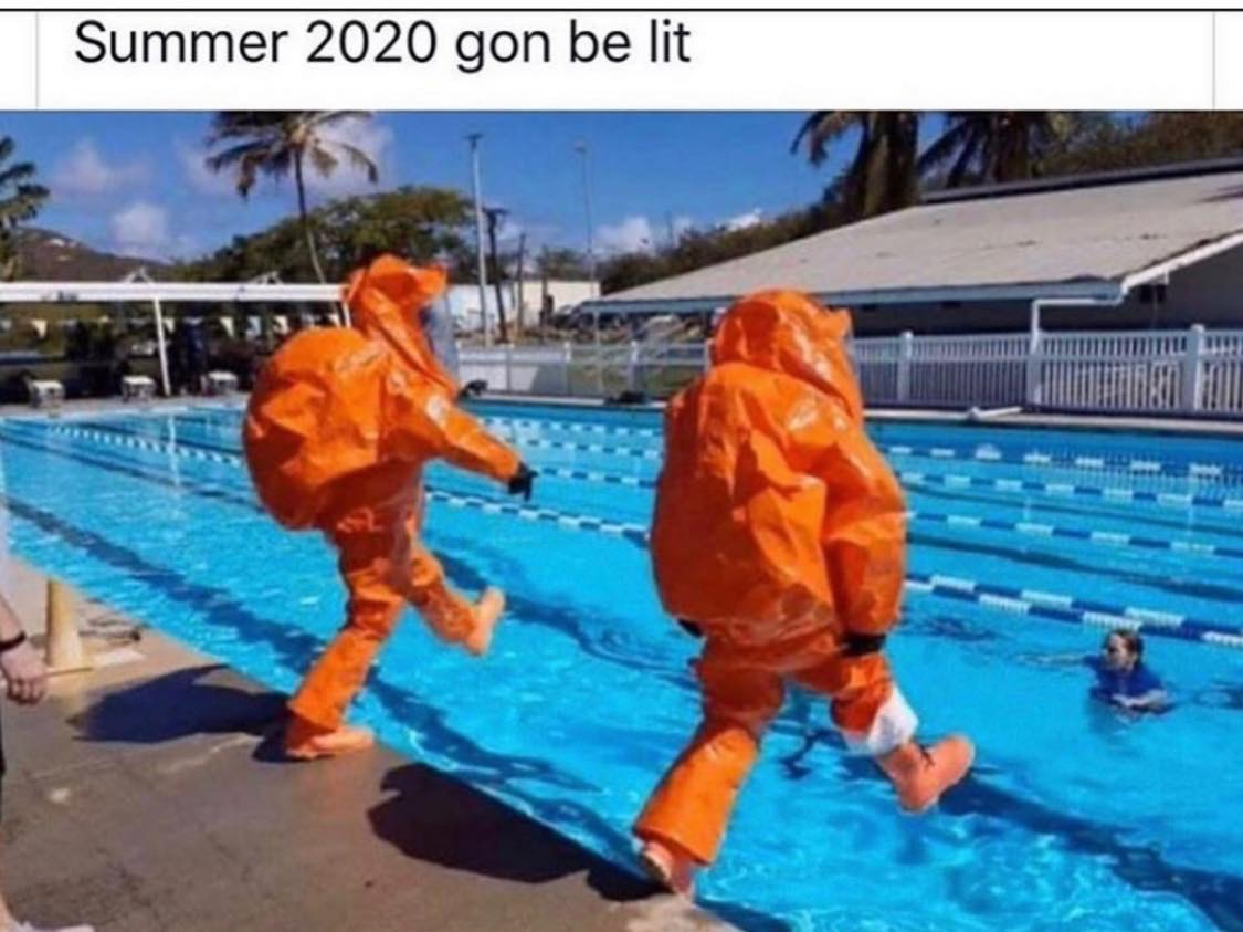 swimming in hazmat suit - Summer 2020 gon be lit 111111111TITITINITIMITUTIIL