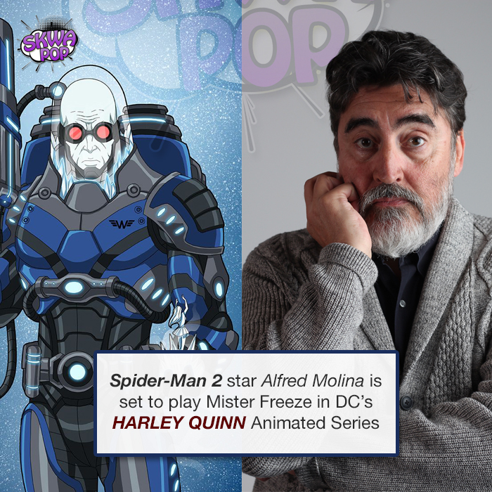 alfred molina beard - SpiderMan 2 star Alfred Molina is set to play Mister Freeze in Dc's Harley Quinn Animated Series