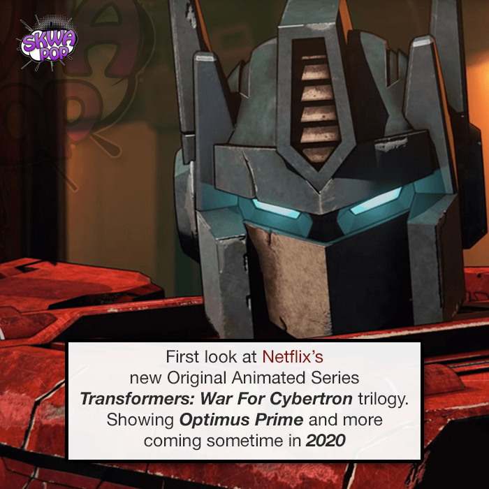 Transformers - First look at Netflix's new Original Animated Series Transformers War For Cybertron trilogy. Showing Optimus Prime and more coming sometime in 2020