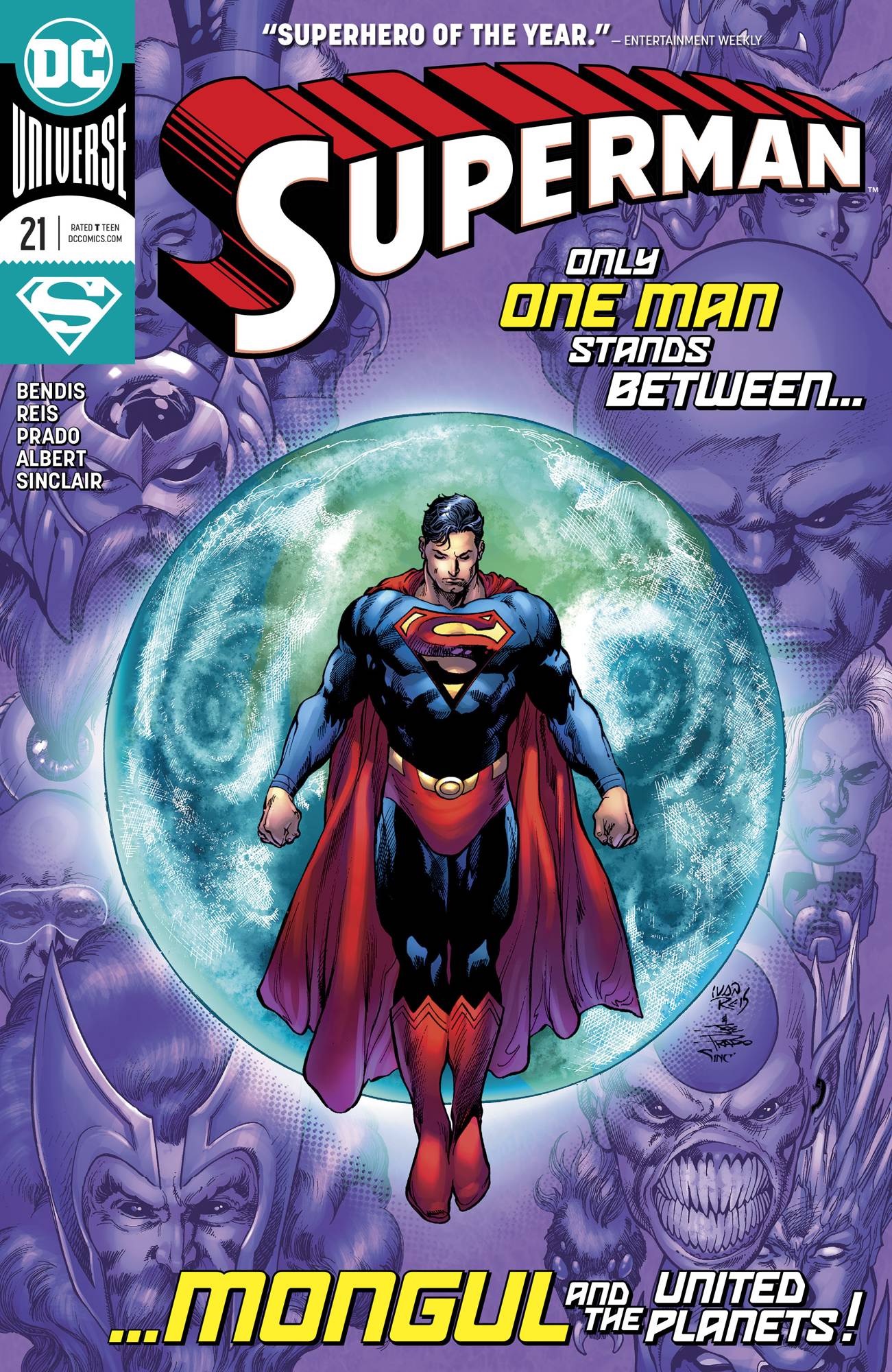 superman - "Superhero Of The Year." devet Oc Universe Superman Only One Man Stands Between... Bendis Reis Sinclaire And United The Planets!