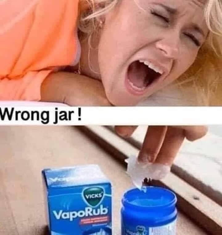 vicks vaporub open - Wrong jar! Vicks VapoRub