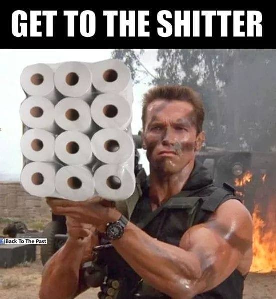 arnold schwarzenegger commando - Get To The Shitter Back To The Past