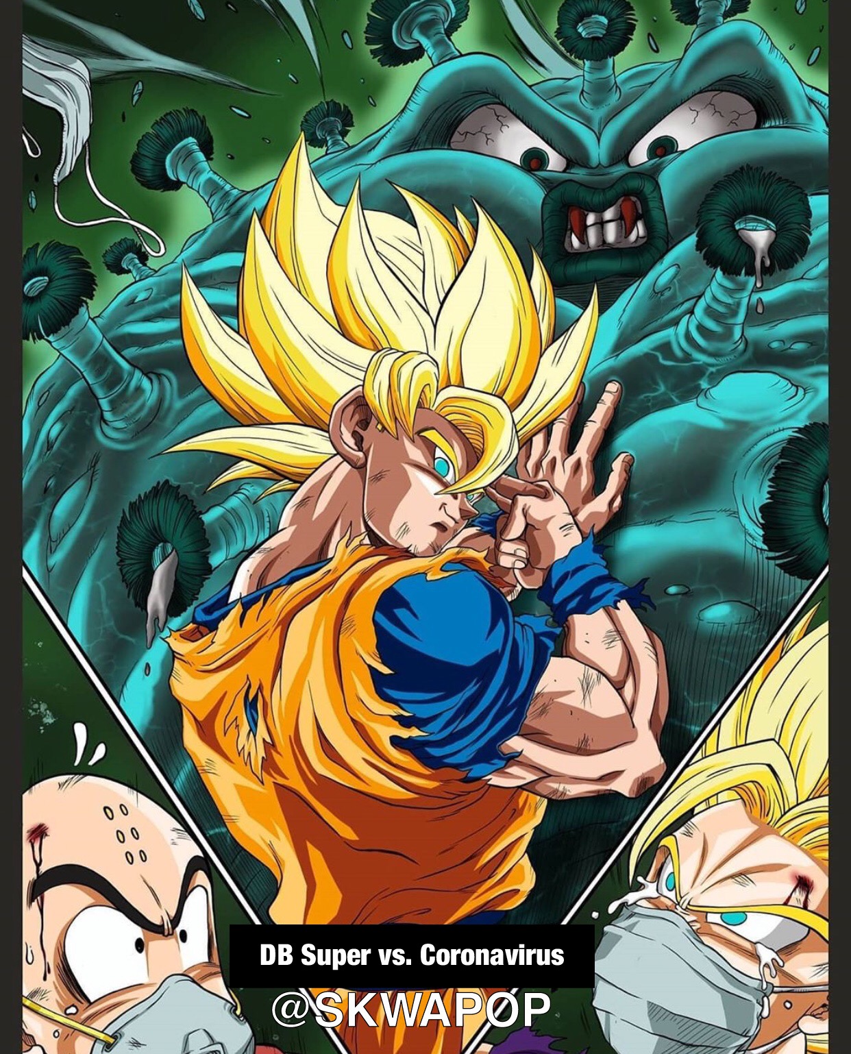 Goku - Db Super vs. Coronavirus P