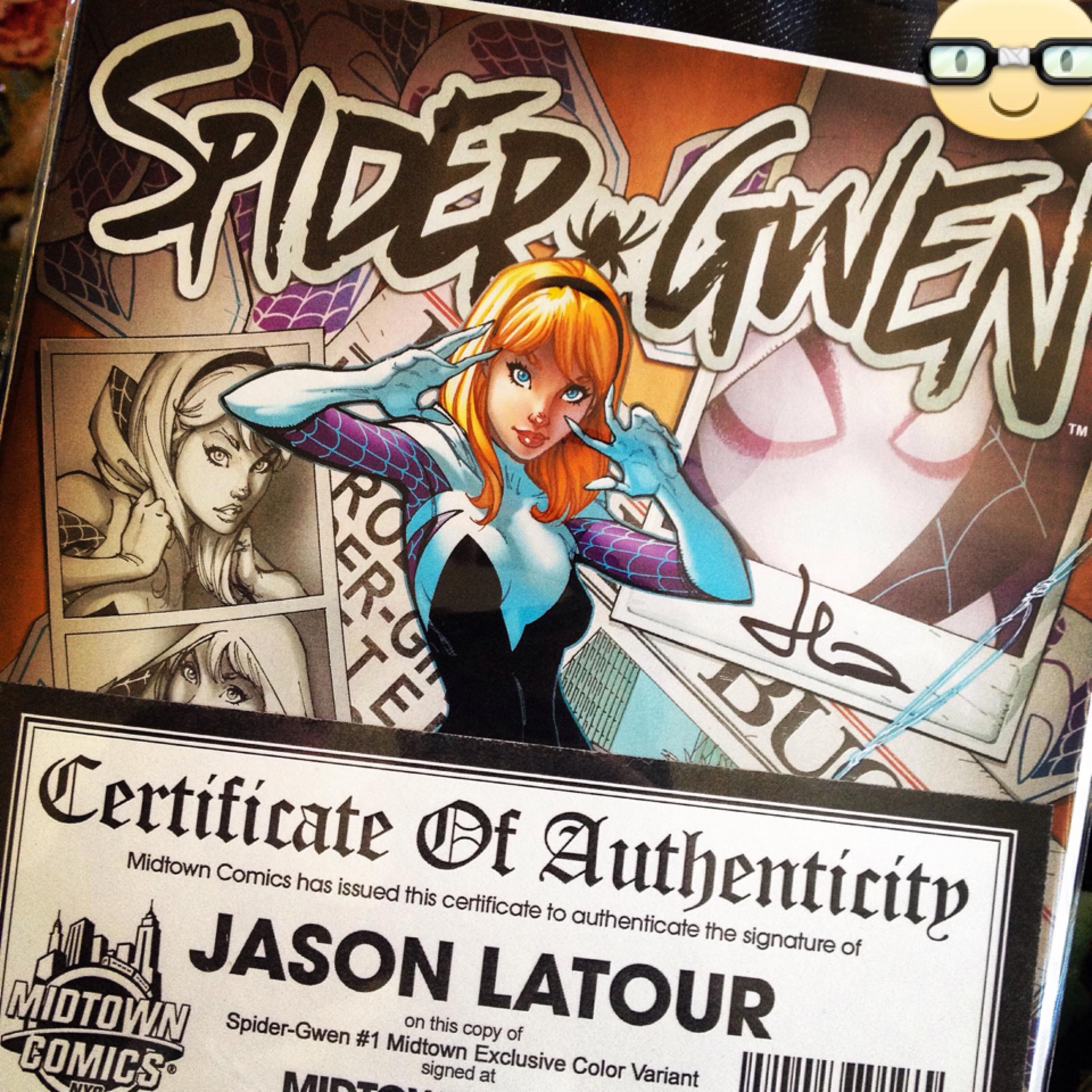 midtown comics - SalDEP Gwen Certificate Of Authenticity Midtown Comics has issued this certificate to authenticate the signature of Jason Latour Imidtown Comics on this copy of SpiderGwen 61 Midtown Exclusive Color Variant Mainta signed at