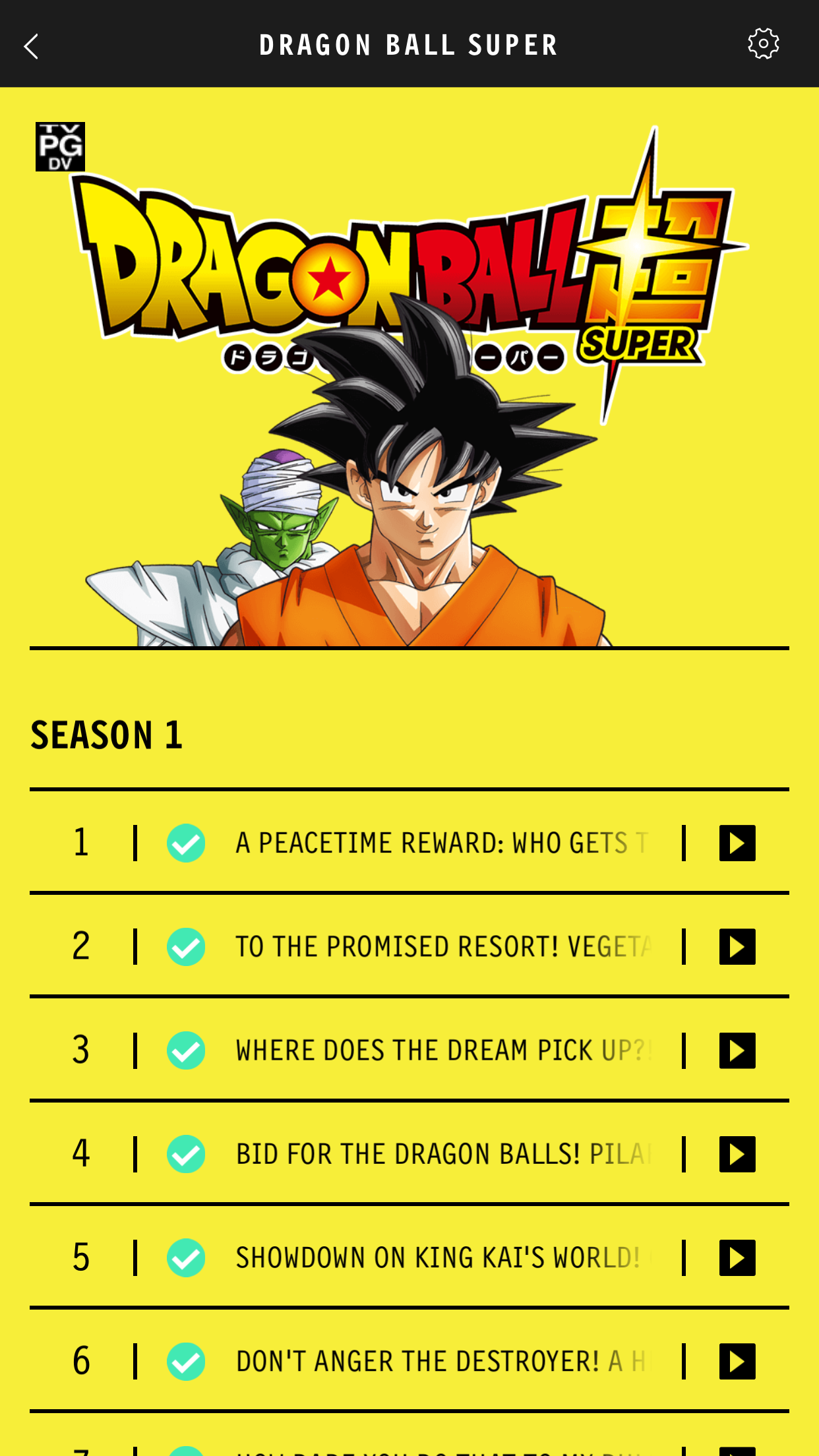 dragon ball super - Dragon Ball Super 006 looo Super Season 1 A Peacetime Reward Who Gets Id 2 To The Promised Resort! Veget Id 3 Where Does The Dream Pick Up Id 4 Bid For The Dragon Ballsi Pilaid 5 Showdown On King Kai'S World 6 Don'T Anger The Destroyer
