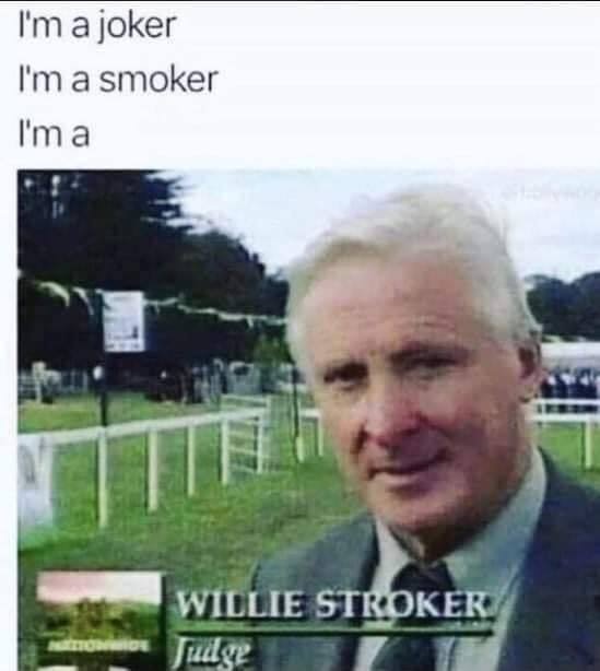 willie stroker - I'm a joker I'm a smoker I'm a Willie Stroker Judge