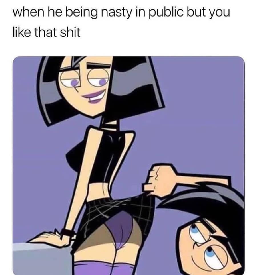 cartoon - when he being nasty in public but you that shit