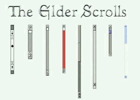 elder scrolls scroll bars - The Gider Scrolls