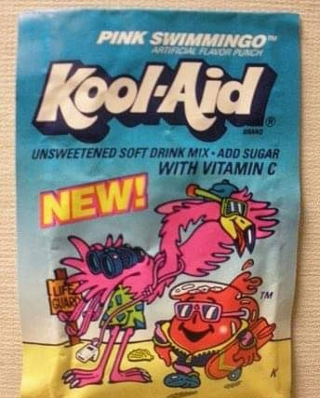 kool aid kids - Pink Swimmingo Laserpen KoolAid Unsweetened Soft Drink Mix Add Sugar With Vitamin C New!