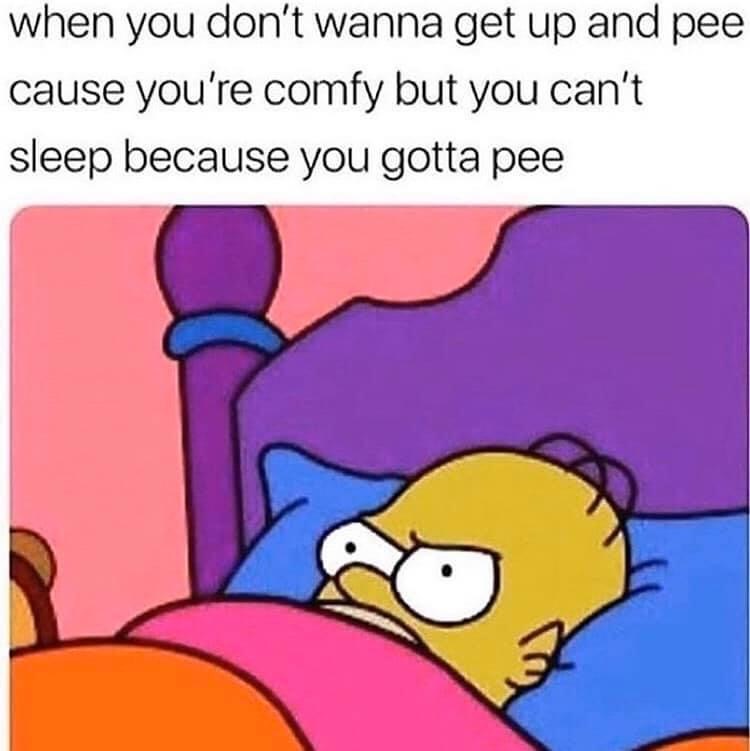 don t wanna get up meme - when you don't wanna get up and pee cause you're comfy but you can't sleep because you gotta pee