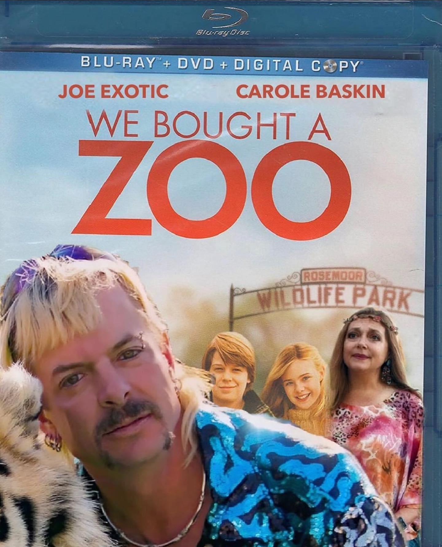 poster - Bittey Disc BluRay" Dvd Digital CPy Joe Exotic Carole Baskin We Bought A Zoo Rosemoor Lolife Park