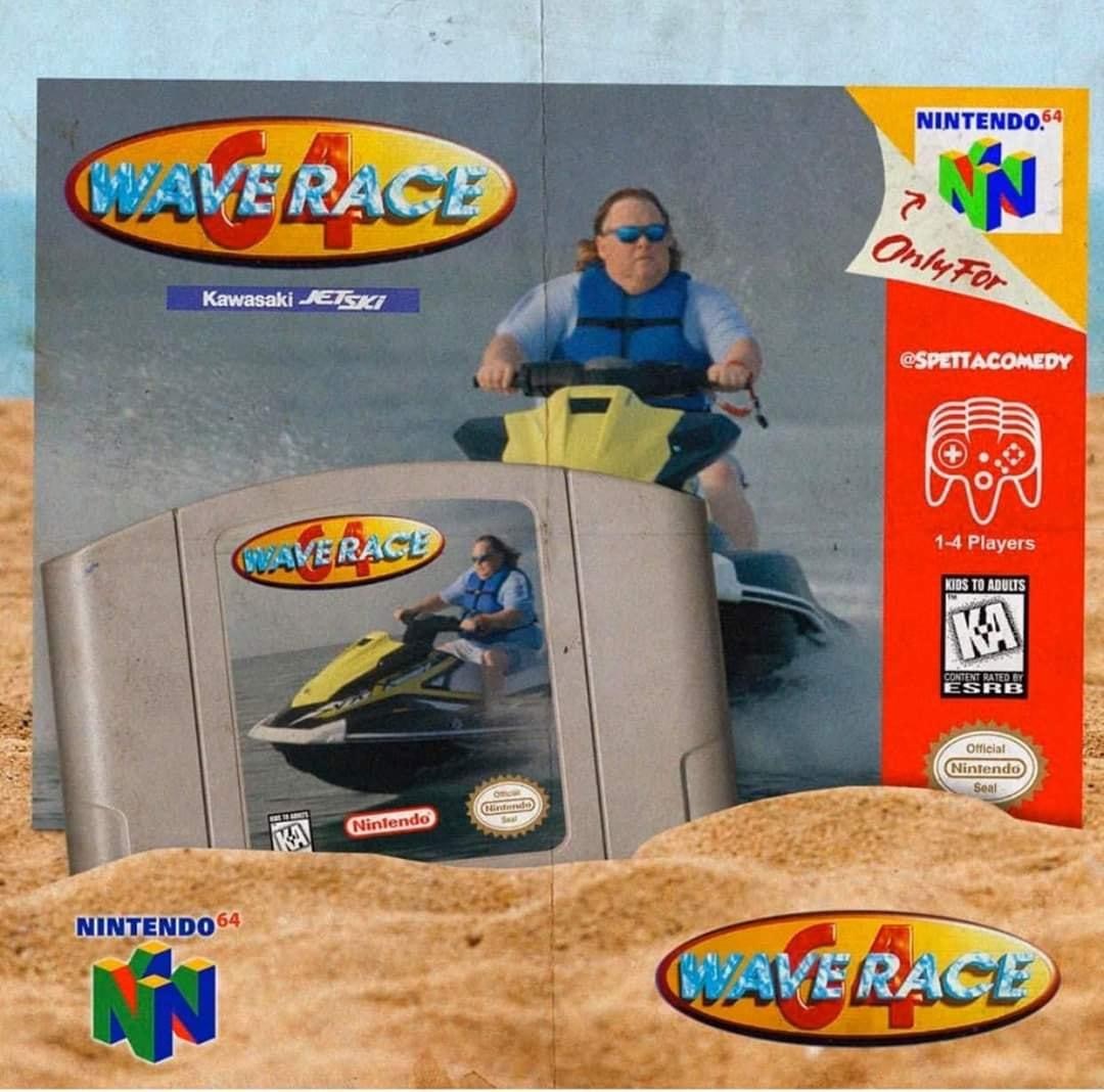 wave race 64 box - Nintendo.64 Quale Race Only On Kawasaki Jetski 14 Players Qalerace Kids To Adults Content Rated By Esrb Official Nintendo Seal Nintendo Nintendo 64 Clave Race