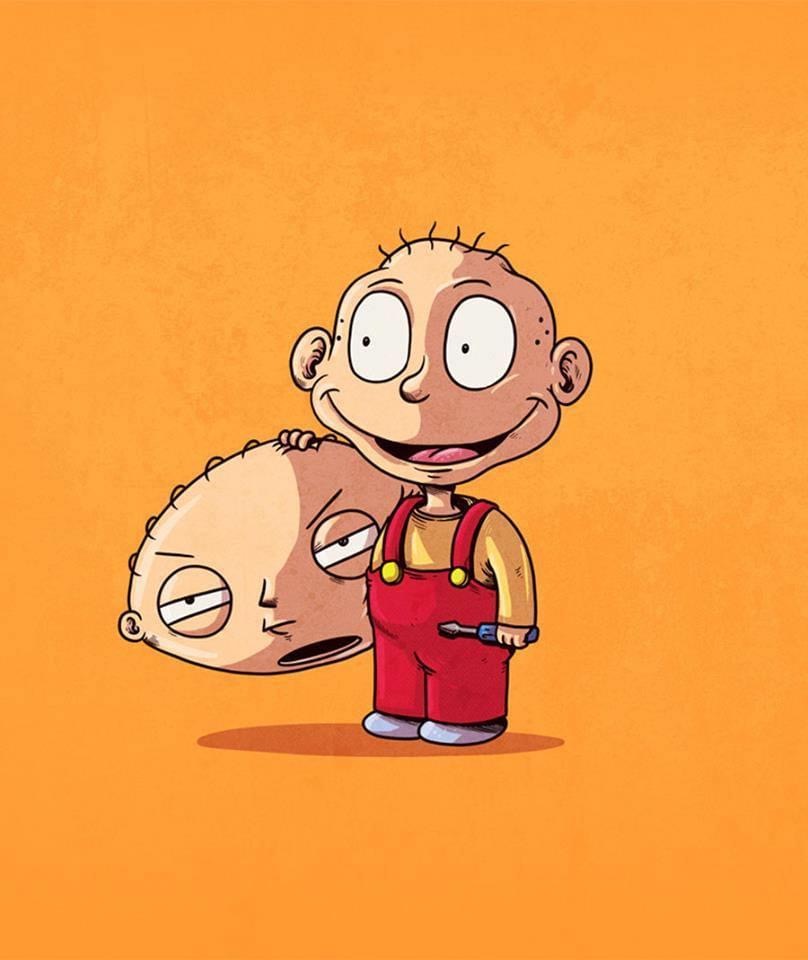 family guy stewie tommy pickles rugrats