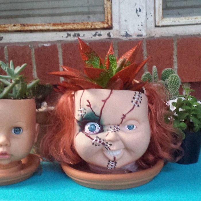 old doll planters