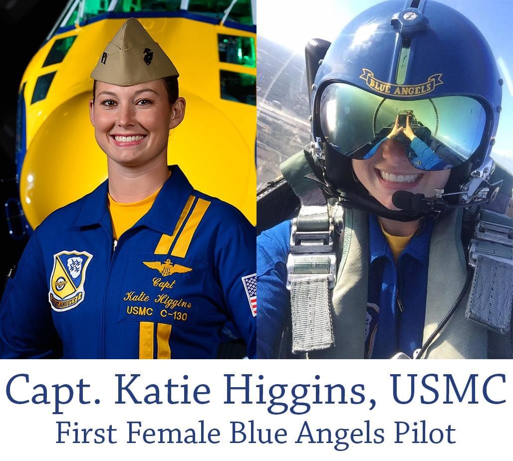 captain katie higgins - Ue Angelsts Capt Vandets Katie Higgins Usmc C130 Capt. Katie Higgins, Usmc First Female Blue Angels Pilot