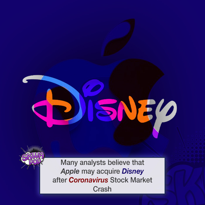 graphic design - Disney Many analysts believe that Apple may acquire Disney after Coronavirus Stock Market Crash