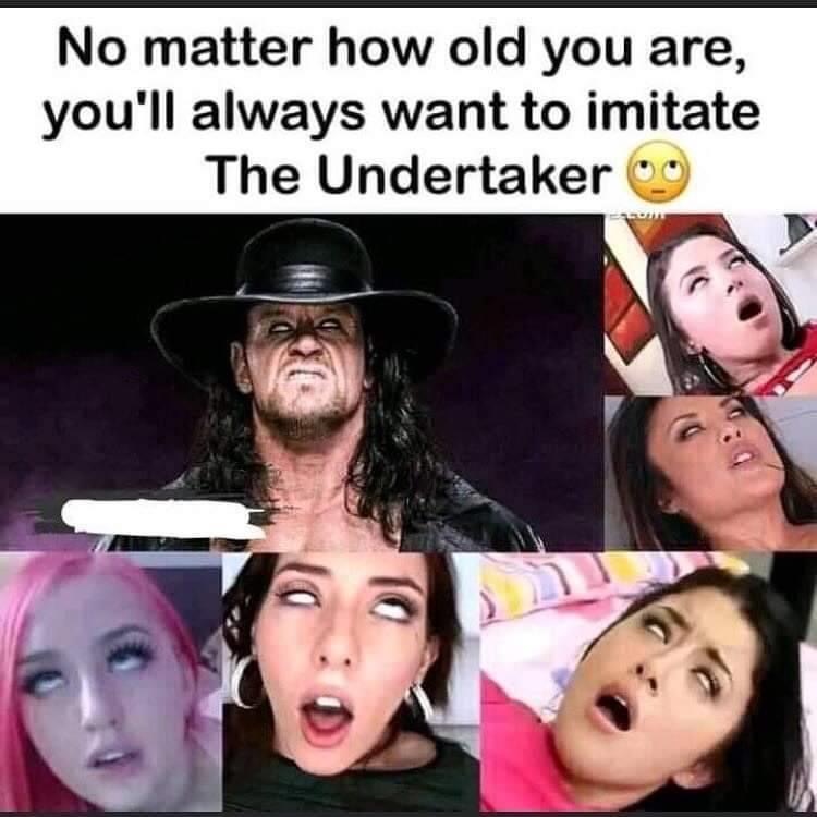 photo caption - No matter how old you are, you'll always want to imitate The Undertaker 09