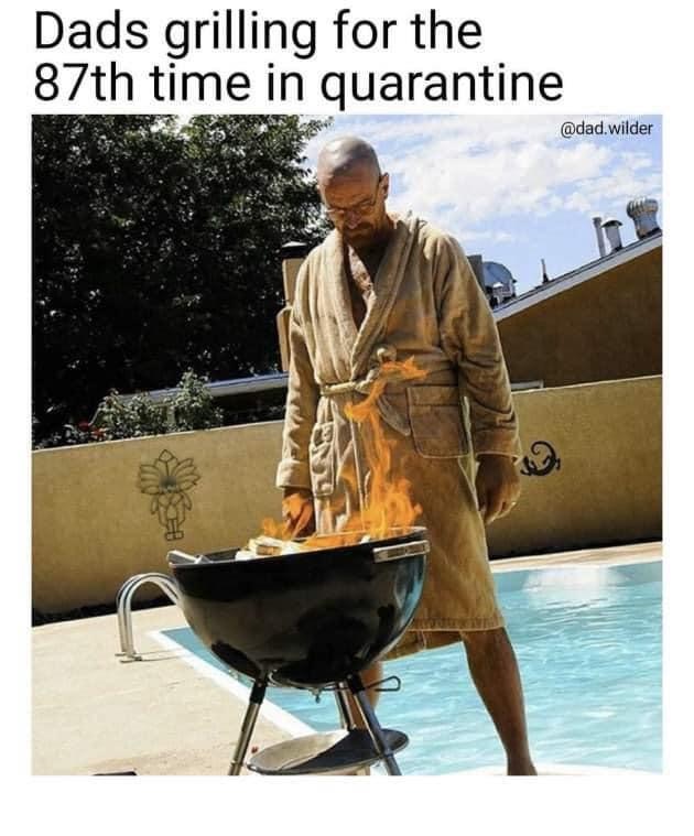 walter white breaking bad - Dads grilling for the 87th time in quarantine .wilder