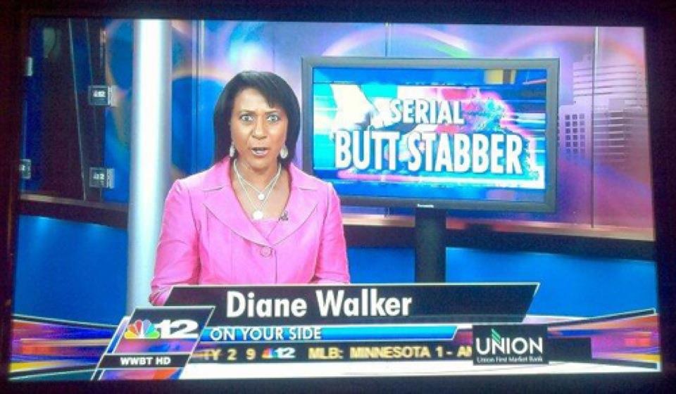 funniest news screenshots - Serial Butt Stabber Diane Walker On Your Side Ty 2 9 1t2 Mlb Minnesota 1A Union Wwbt Hd