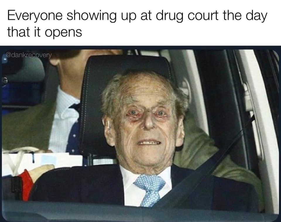 prince philip leaving hospital - Everyone showing up at drug court the day that it opens